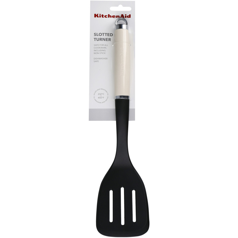 Лопатка з прорізами KitchenAid Coreline, 35,6 см, кремовий (KAG002OHACE)