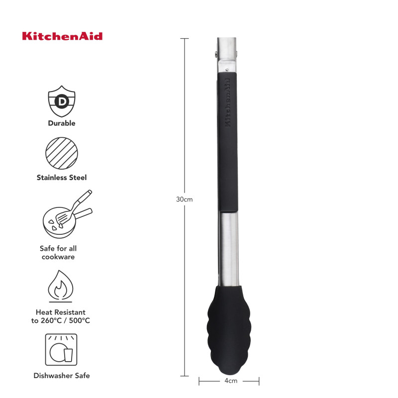 KitchenAid Щипці кухонні Universal, 30,9 см, чорний (KQG205OHOBE)