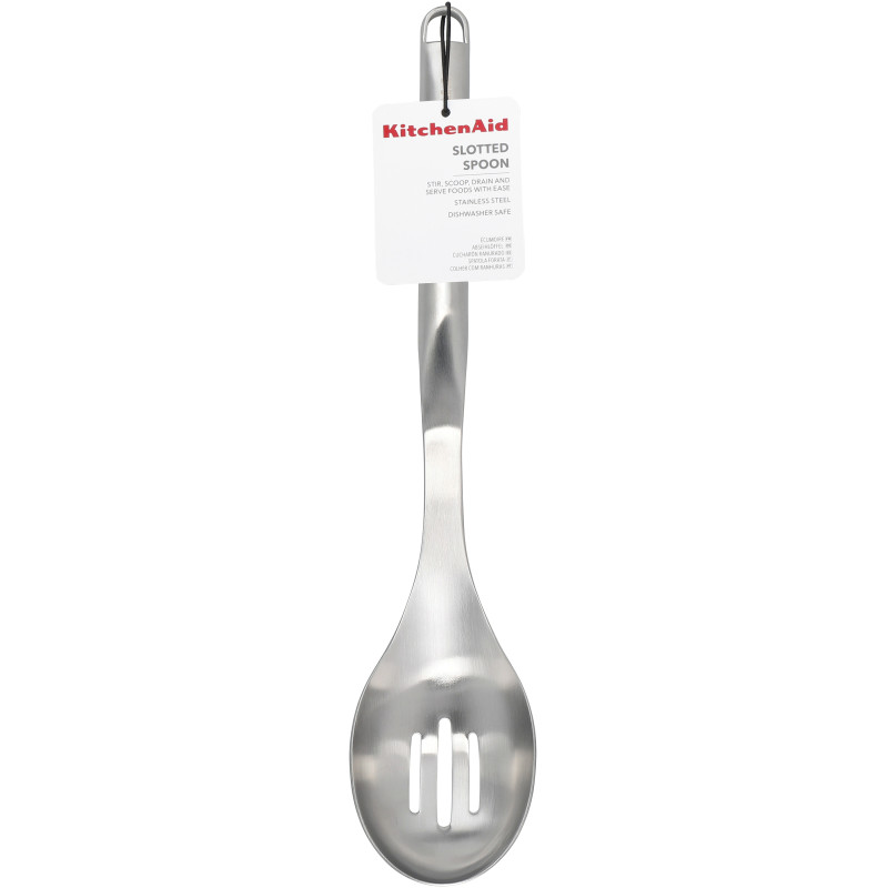 Ложка кухонна з прорізами KitchenAid Premium, 33,8 см (KMG004OHSS)