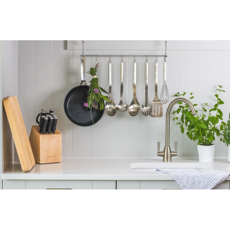 Ложка кухонна з прорізами KitchenAid Premium, 33,8 см (KMG004OHSS)