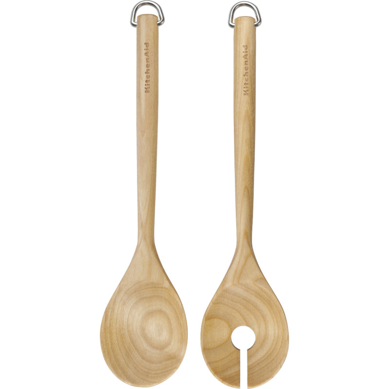 Набір ложок для салату KitchenAid Coreline, 2 шт., 30 см, береза (KQR713OHE)