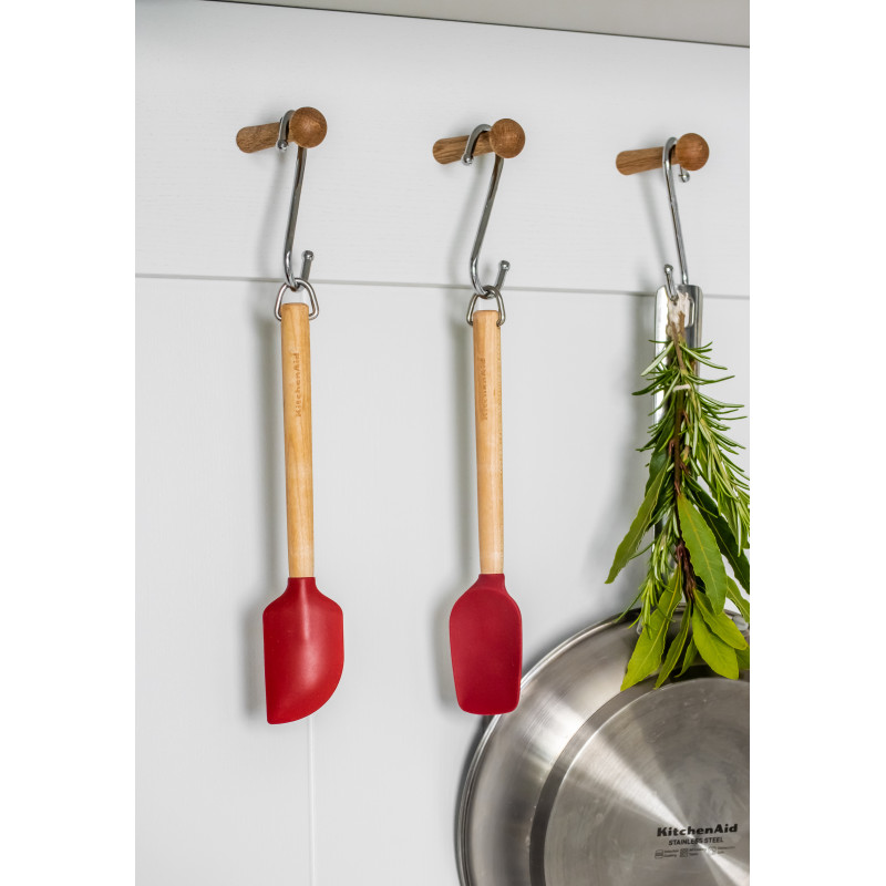 Набір лопаток для тіста KitchenAid Coreline, 2 шт, 23,5 см, береза, червоний (KQR750OHERE)