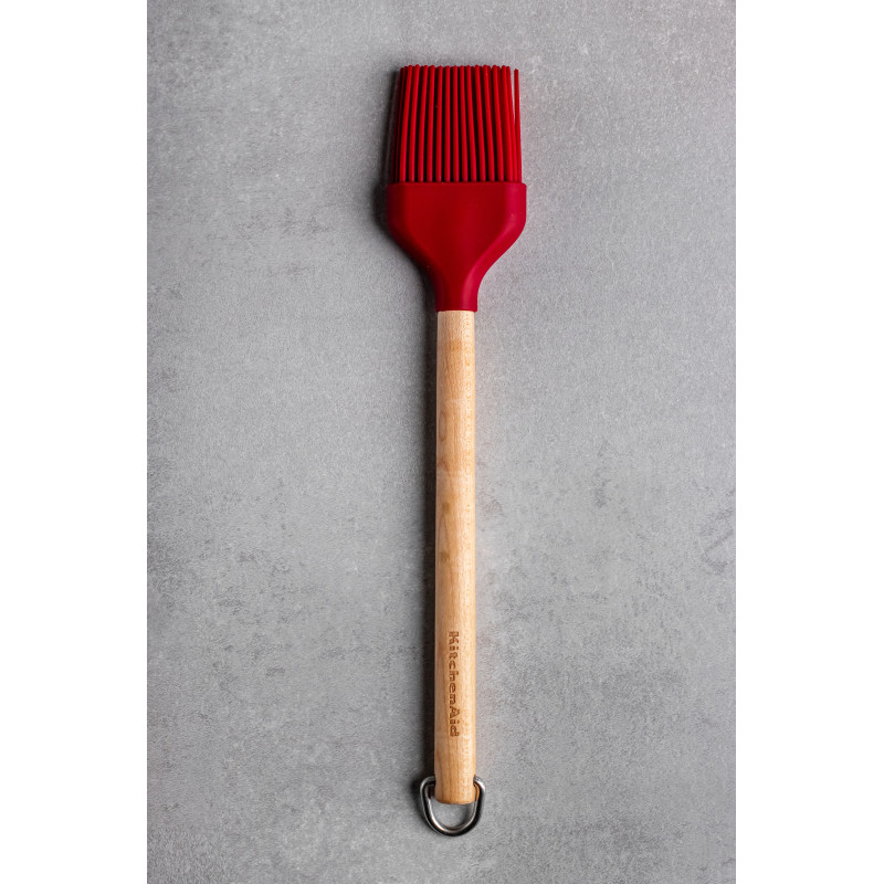 Пензлик кулінарний KitchenAid Coreline, 30,6 см, береза, червоний (KQR753OHERE)
