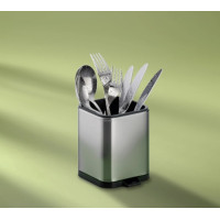 KELA Органайзер для кухонних приладдь Plata, 10х11.5х12.5 см, сріблястий (12127)