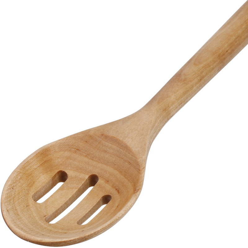 Ложка для сервіровки з прорізами KitchenAid Coreline, 34 см, береза (KQR704OHE)