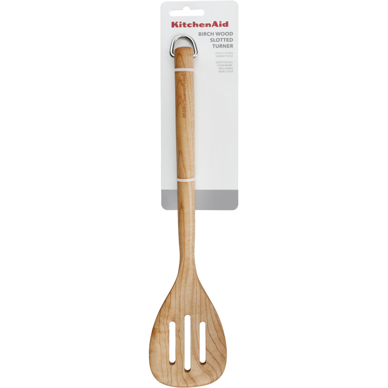 Лопатка з прорізами KitchenAid Coreline, 34,2 см, береза (KQR702OHE)