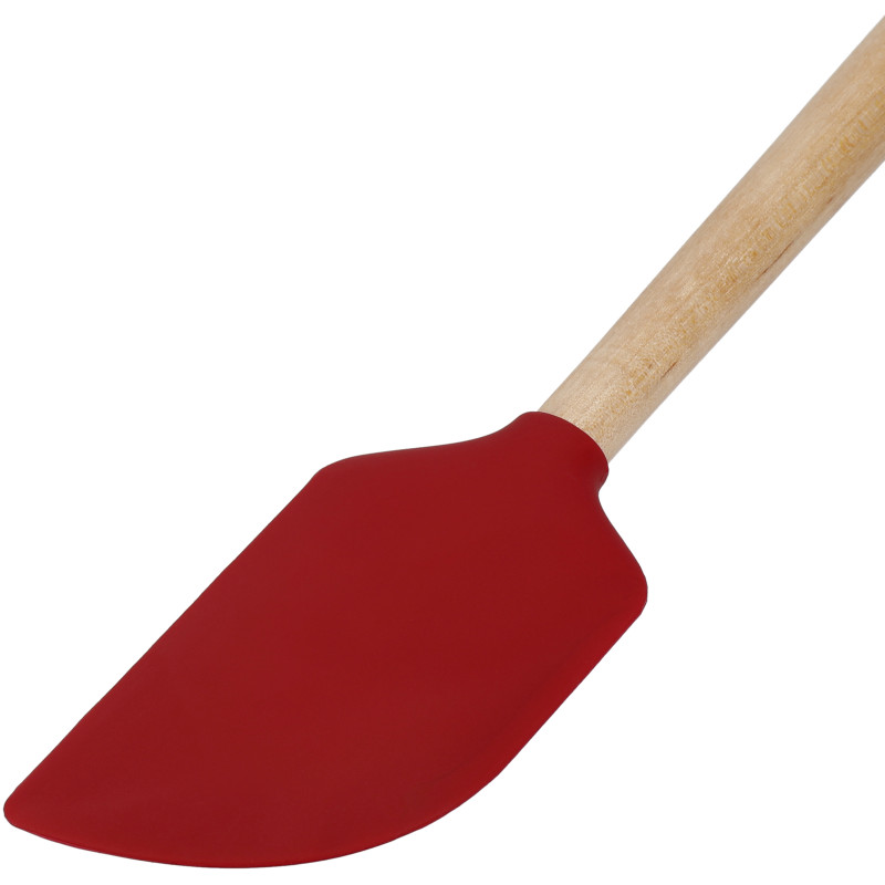 Лопатка для тесту KitchenAid Coreline, 31,8 см, береза, червоний (KQR731OHERE)