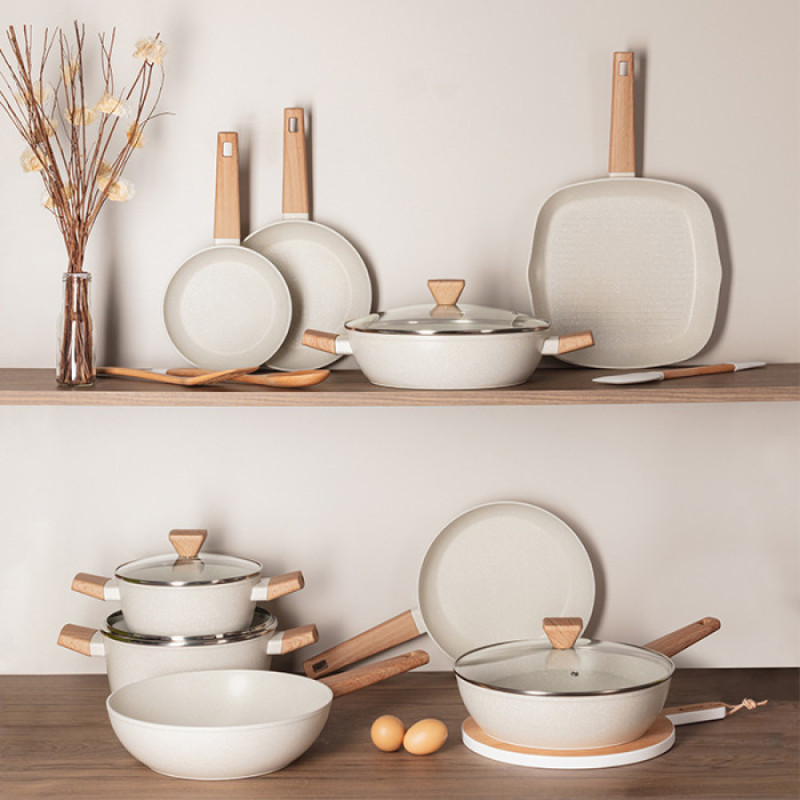 Сковородка Bergner Naturally, 24 см (BG-30638-CR)