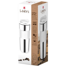 Термос BERGNER Coffee & Tea Lovers 0.46л White (BG-37789-WH)