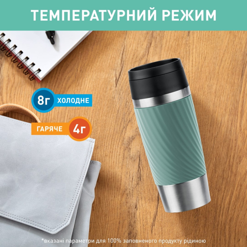 Термос Tefal Travel Mug Classic Twist 0.36 л Зелений (N2024310)