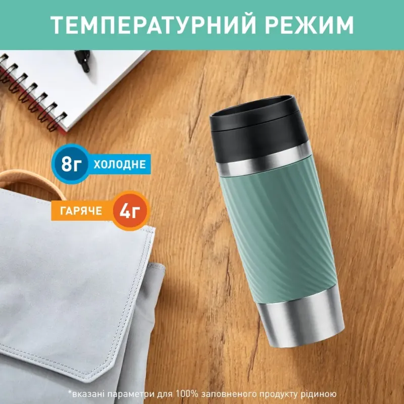 Термос Tefal Travel Mug Classic Twist 0.36 л Зелений (N2024310)