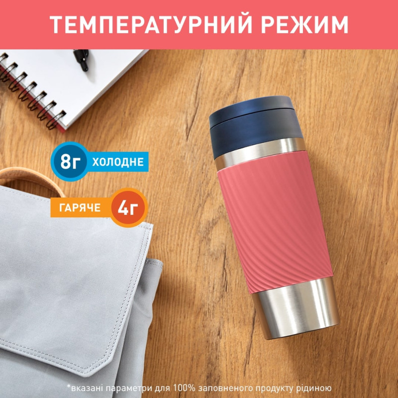 Термос Tefal Travel Mug Classic Twist 0.36 л Кораловий (N2024410)