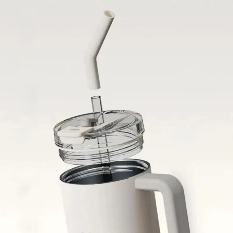 Термос Xiaomi Straw Mug 1л White (BHR9540GL)