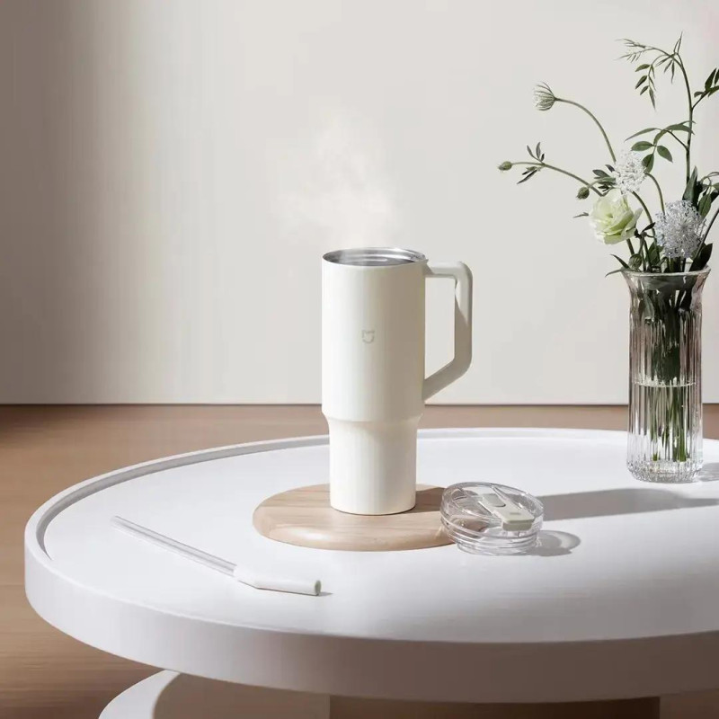 Термос Xiaomi Straw Mug 1л White (BHR9540GL)