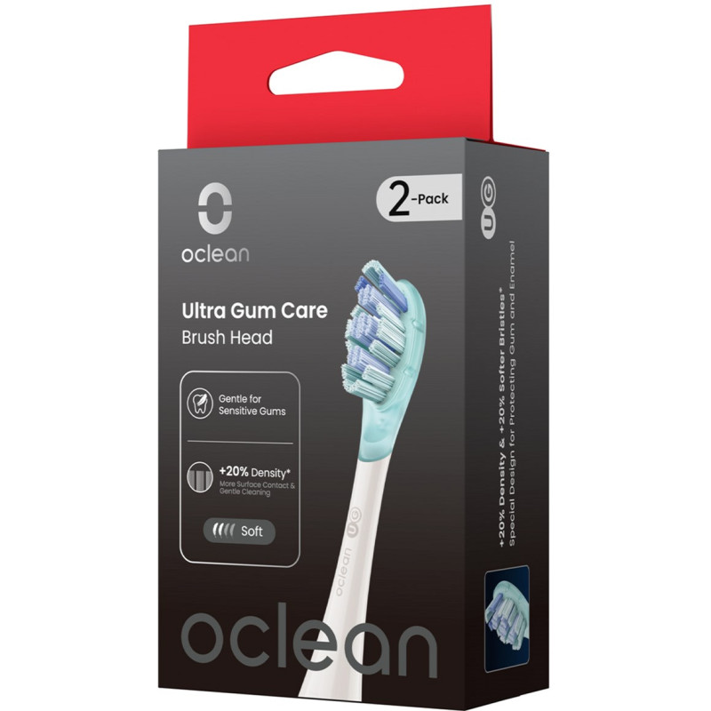 Насадка для зубної електрощітки Oclean Ultra Gum Care White UG03 2 шт (6970810557008)