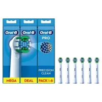 Насадка для зубной электрощетки Oral-B EB50RX Pro Cross Action White 6 шт.