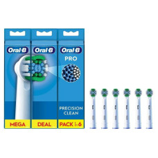 Насадка для зубної електрощітки Oral-B EB50RX Pro Cross Action White 6 шт.