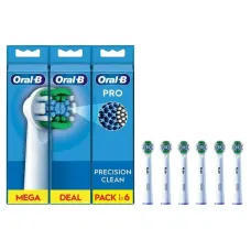 Насадка для зубной электрощетки Oral-B EB50RX Pro Cross Action White 6 шт.