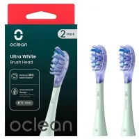 Насадка для зубной электрощетки Oclean Brush Head Ultra White 2-pack Green (6970810553529)
