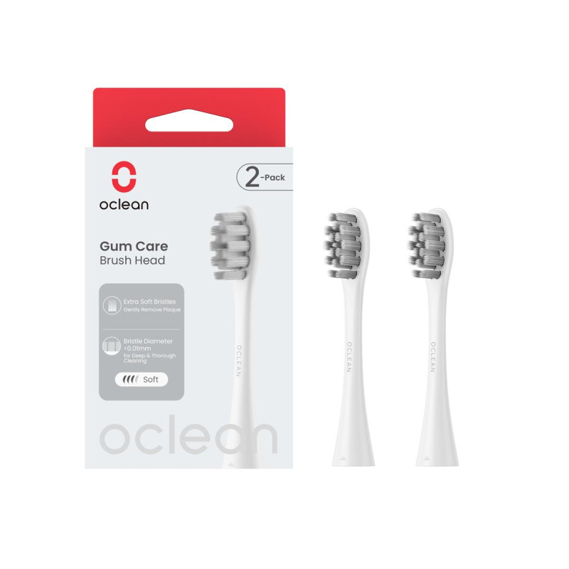 Oclean Brush Head Gum Care 2-pack White (6970810554212)
