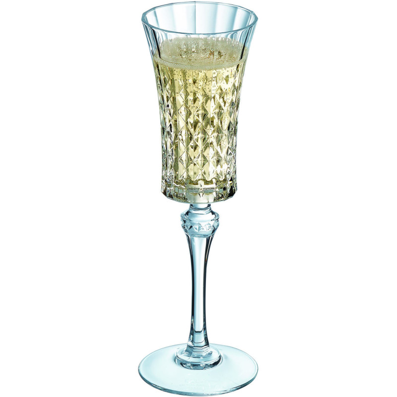 Cristal D’Arques Набор бокалов для шампанского Lady Diamond 150 мл x 6 шт (L9742)
