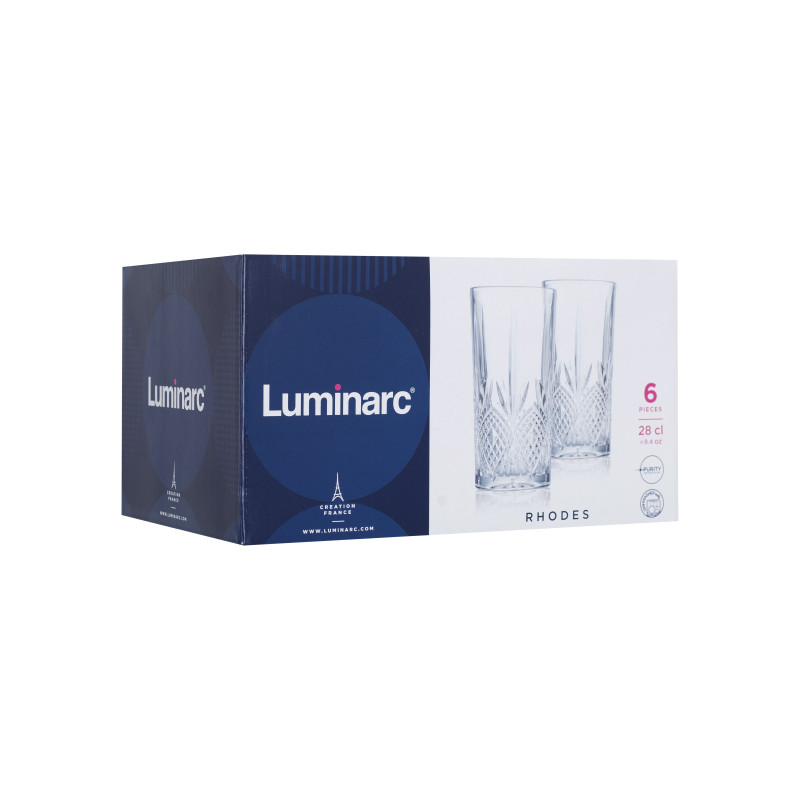 Luminarc Набор стаканов Rhodes 280мл 6шт N9065