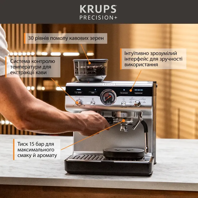 Кавоварка Krups Precision+ XP804T