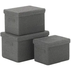 Набір кошиків KELA Rimossa, сірий, 3 штуки (31280)