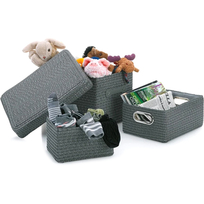 Набір кошиків KELA Rimossa, сірий, 3 штуки (31280)