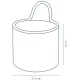 Кошик KELA Hedda, біло-чорний, 20х19 см (24455)