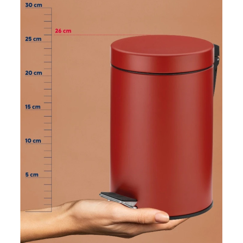 Відро для сміття KELA Monaco, червоне, 3 л (24289)