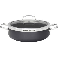 Сотейник з кришкою KitchenAid Aluline, 28 см, 4,2 л з керамічним покриттям (CW001978-002)