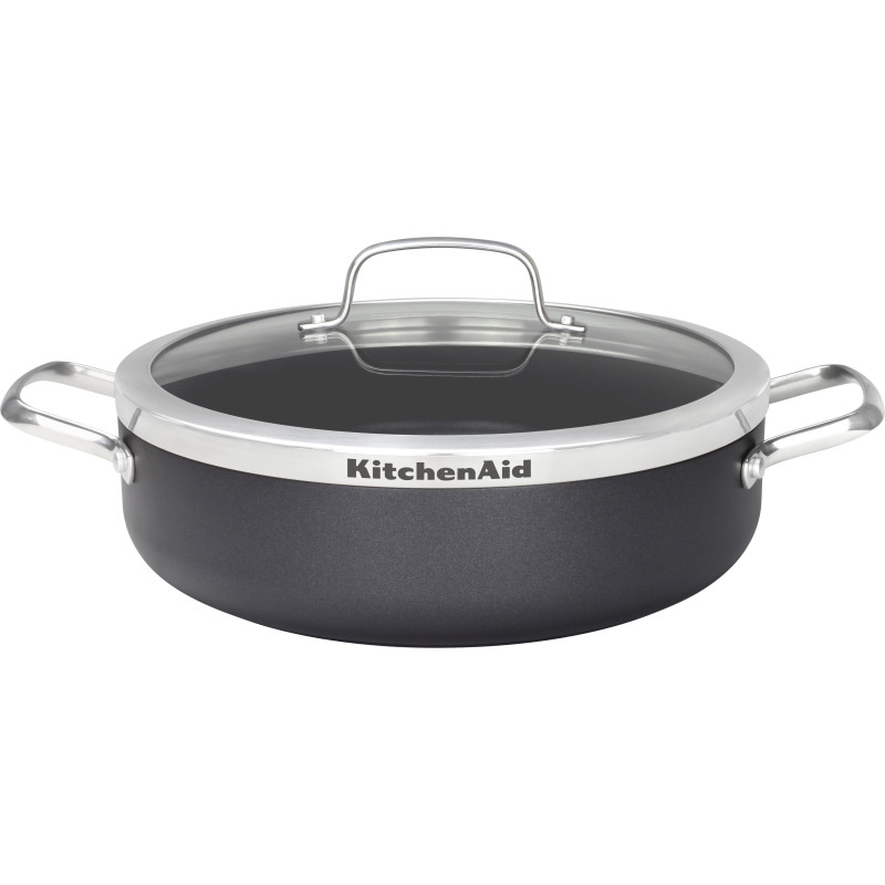 Сотейник з кришкою KitchenAid Aluline, 28 см, 4,2 л з керамічним покриттям (CW001978-002)