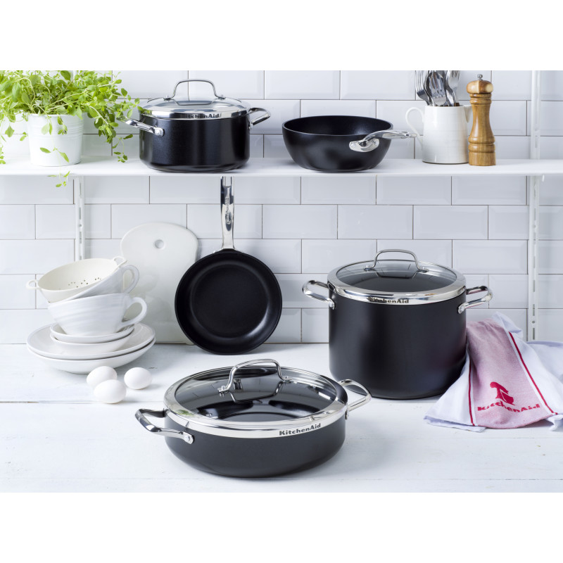 Сотейник з кришкою KitchenAid Aluline, 28 см, 4,2 л з керамічним покриттям (CW001978-002)