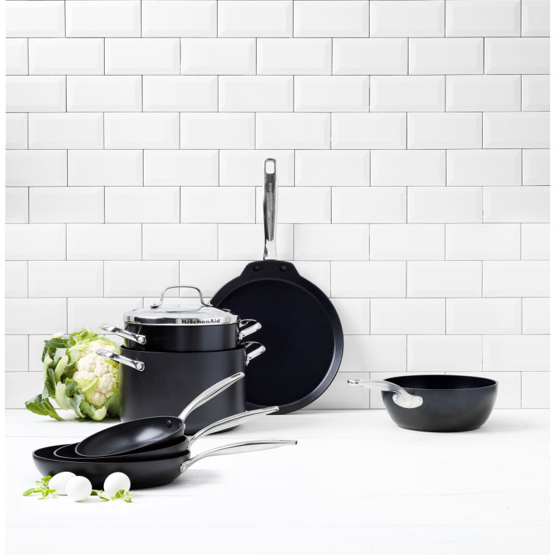 Сотейник з кришкою KitchenAid Aluline, 28 см, 4,2 л з керамічним покриттям (CW001978-002)
