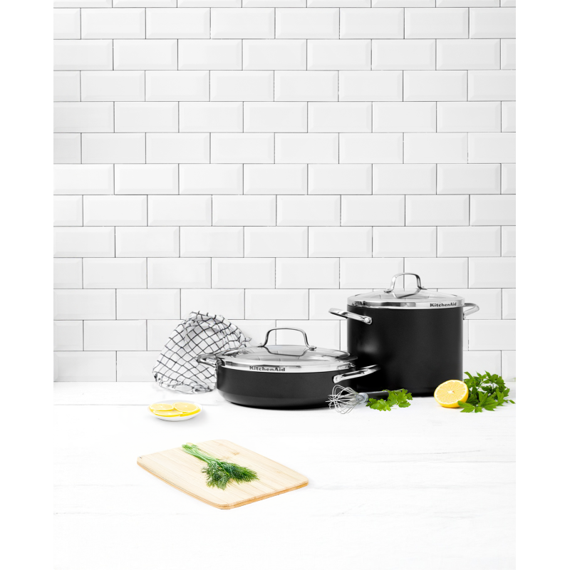 Сотейник з кришкою KitchenAid Aluline, 28 см, 4,2 л з керамічним покриттям (CW001978-002)