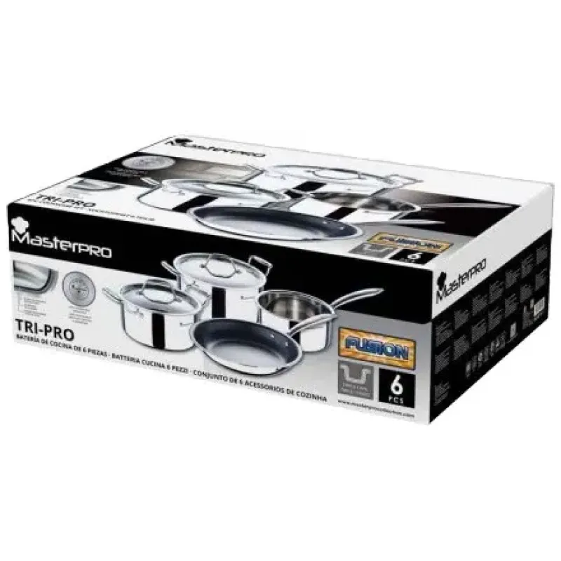 Набор посуды MasterPro Triply 3, 6 предметів (BGMP-1790)