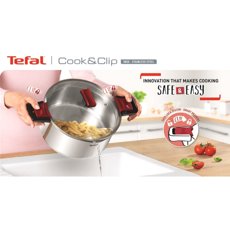 Набор посуды Tefal Cook&Clip G723SA74