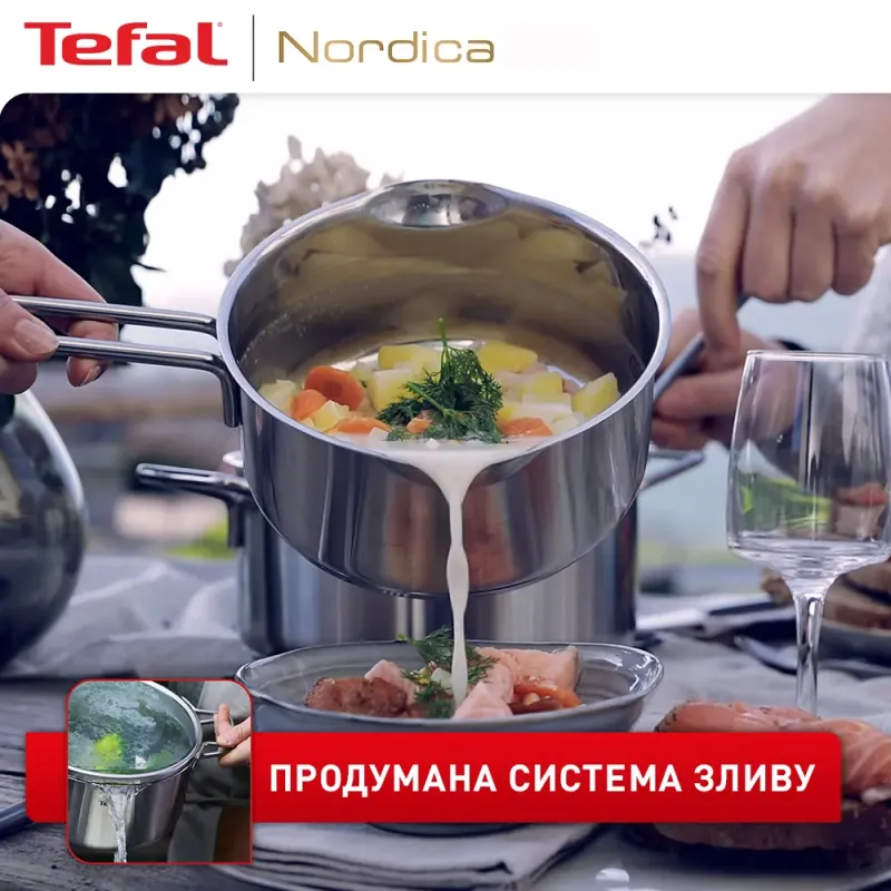 Набор посуды Tefal Nordica (H852SA56)