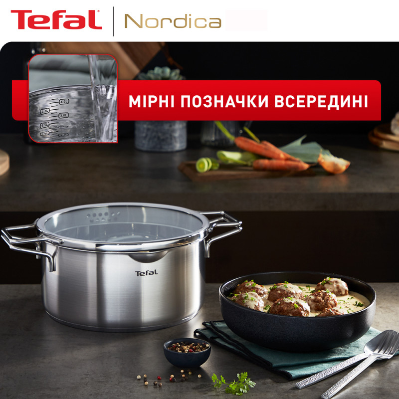 Набор посуды Tefal Nordica (H852SA56)