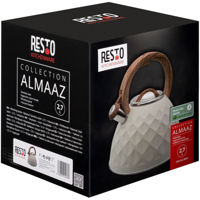 Чайник для плити Resto Almaaz White 2.7л (90607)