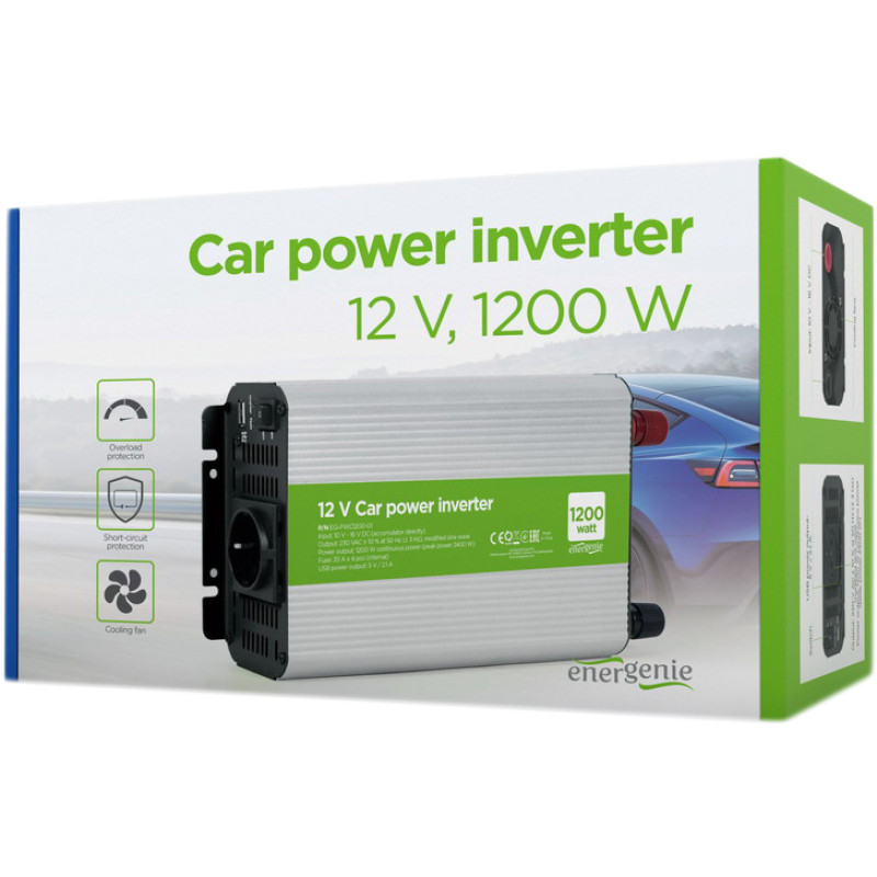 Инвертор EnerGenie EG-PWC1200-01