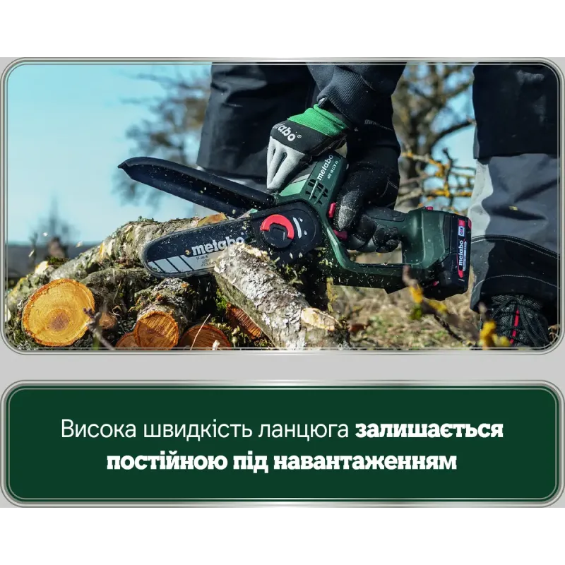 Пила цепная аккумуляторная Metabo MS 18 LTX 15 (600856500)