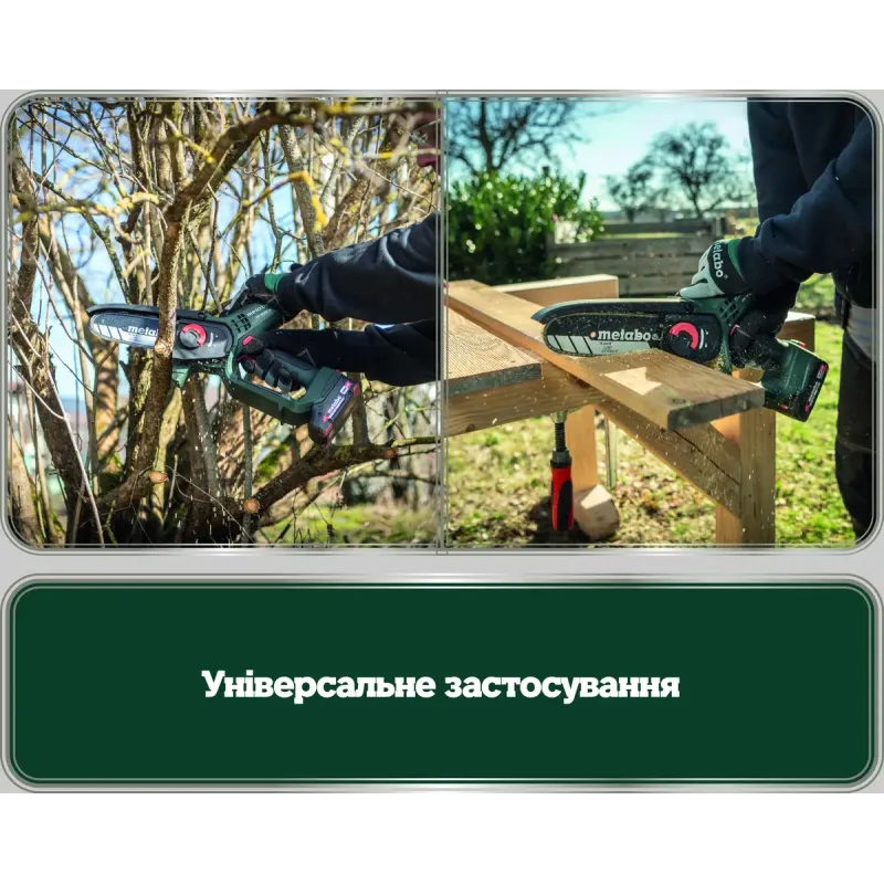 Пила цепная аккумуляторная Metabo MS 18 LTX 15 (600856500)