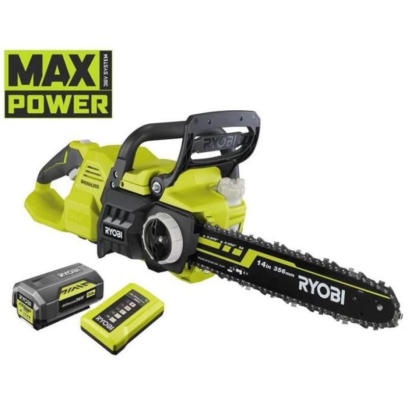 Пила ланцюгова акумуляторна Ryobi RY36CSX35A-150 (5133004596)