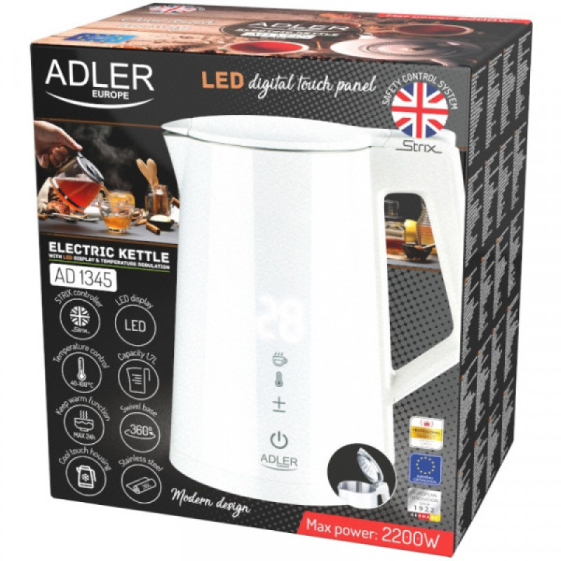 Електрочайник Adler AD1345W