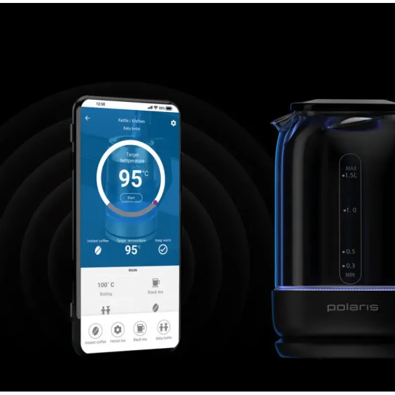 Электрочайник POLARIS PWK 17107CGLD WIFI IQ Home