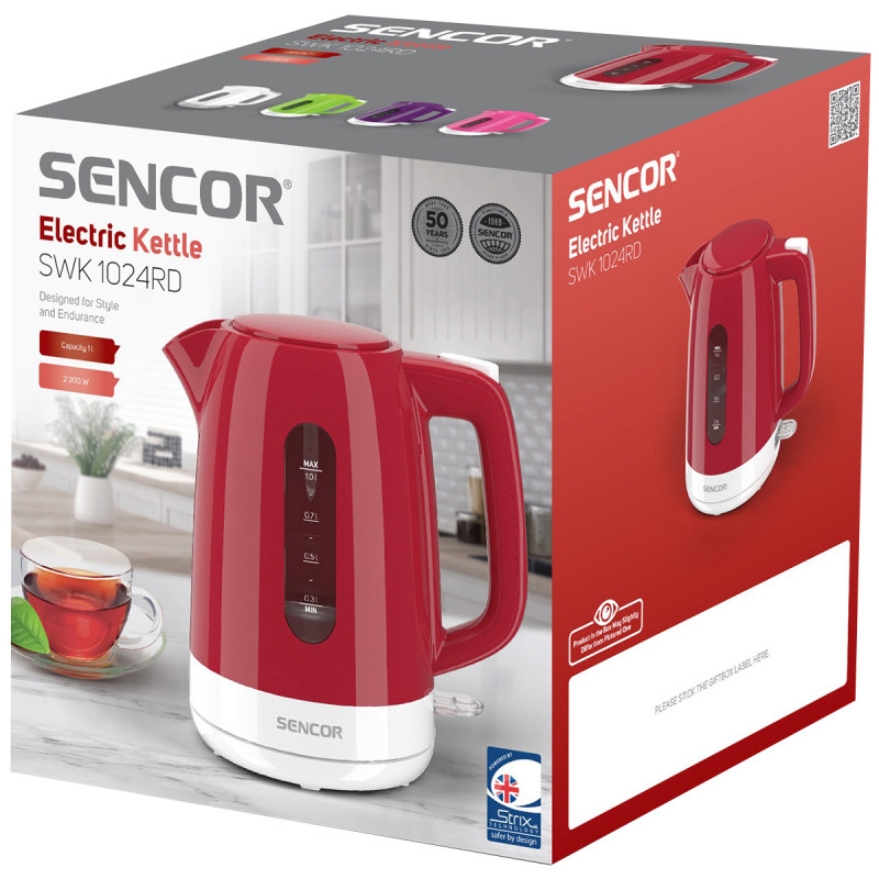 Электрочайник SENCOR SWK 1024RD
