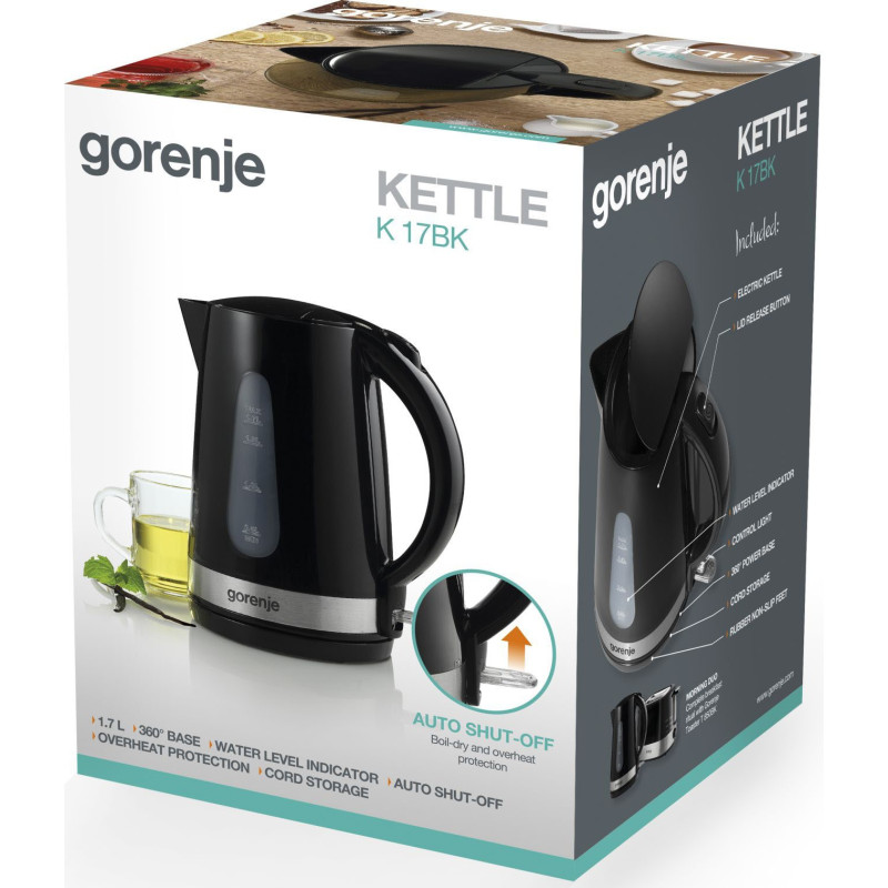 Електрочайник Gorenje K17BK