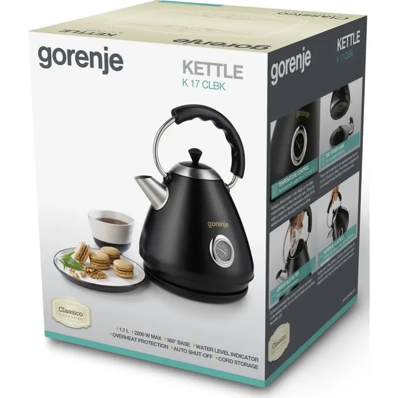 Електрочайник GORENJE K17CLBK